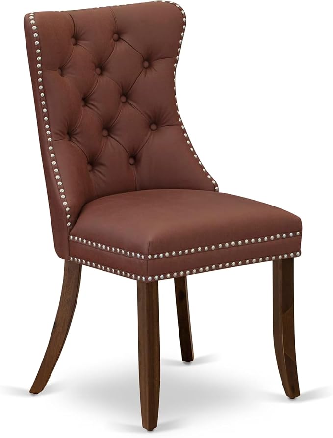 I5DA5-50N-26 5-Pc Kitchen Table Set Contain a Wooden Table and 4 Burgundy - Image 11