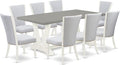 East West Furniture V097VE005-9 9 Piece Modern Dining Table Set Includes a by EastWestFurniture
