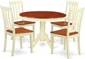 East West Furniture HLAN5-BMK-W 5 Piece Modern Dining Table Set Includes a by EastWestFurniture