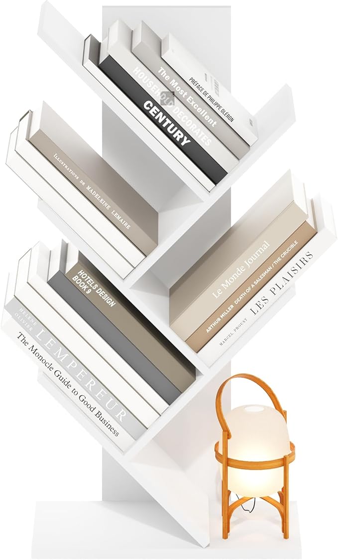 Furinno Tree Bookshelf 5-Tier Floor Standing Tree Bookcase - Image 6