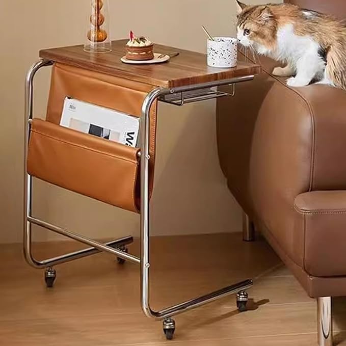 C-Shaped End Table, Sofa Side Table by LANBVIELT