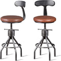 Diwhy Industrial Vintage Bar Stool, Kitchen Counter Height Adjustable Pipe Chair by Diwhy