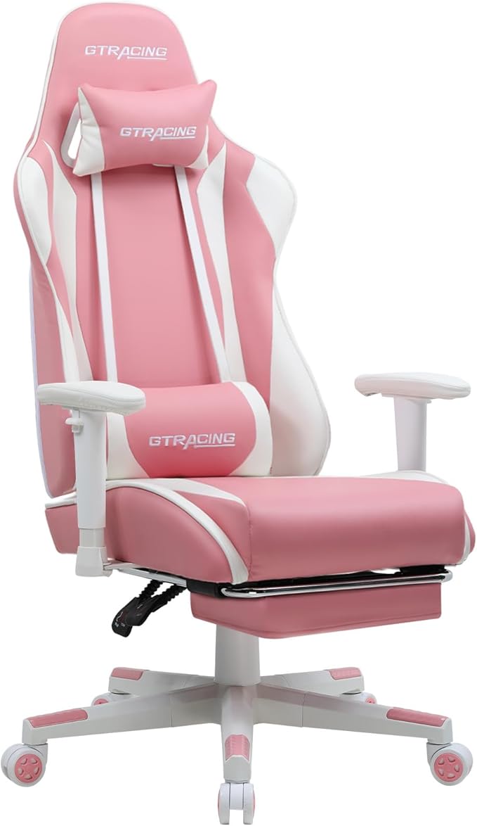 GTRACING Gaming Chair with Footrest, Ergonomic Computer Game Desk Chair by GtracingDirect