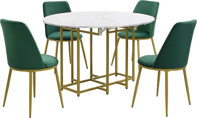 Merax 47.2” Round Dining Table Set - Image 2