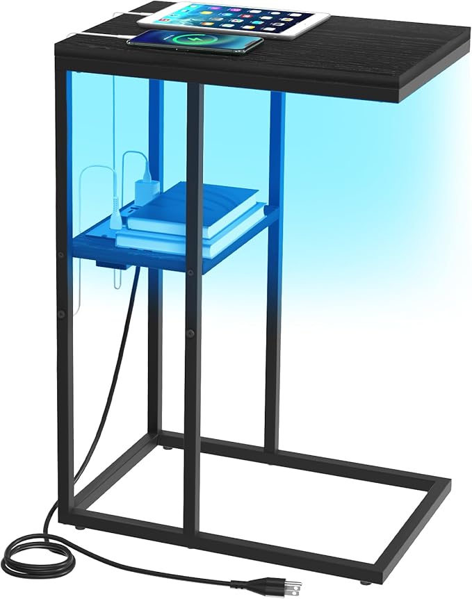 Yoobure LED C Shaped End Table by Yoobure