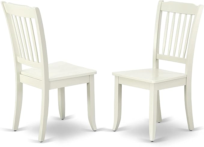 East West Furniture SUDA5-LWH-W 5 Piece Dining Room Furniture Set Includes a - Image 6