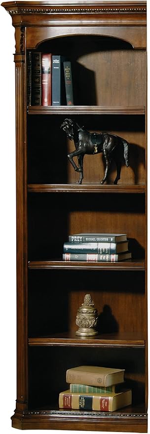 Hekman Old World Walnut Burl Executive Left Bookcase by Hekman