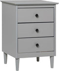 Walker Edison Myron Modern 3-Drawer Nightstand 25 Inch Grey by WalkerEdison