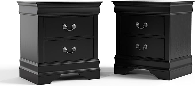 Furniture of America Arabella Traditional Solid Wood Nightstands Set of 2 by FurnitureofAmerica
