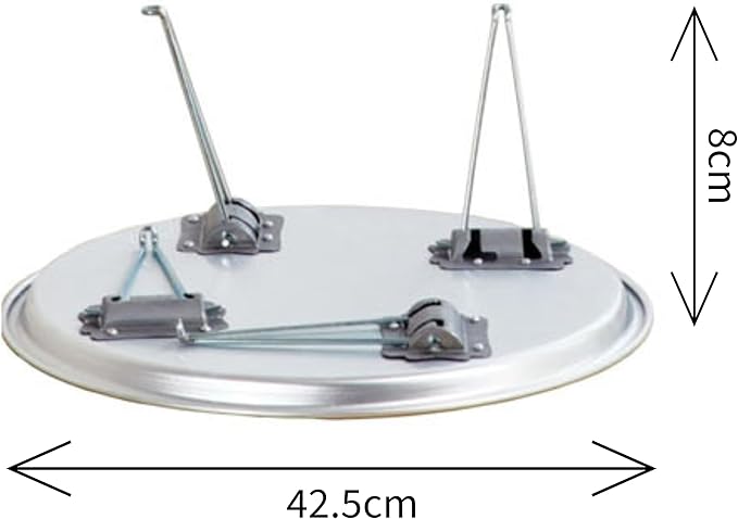 Korean Traditional Folding Snack Table – Retro Aluminum “Yang-eun Bapsang” - Image 2