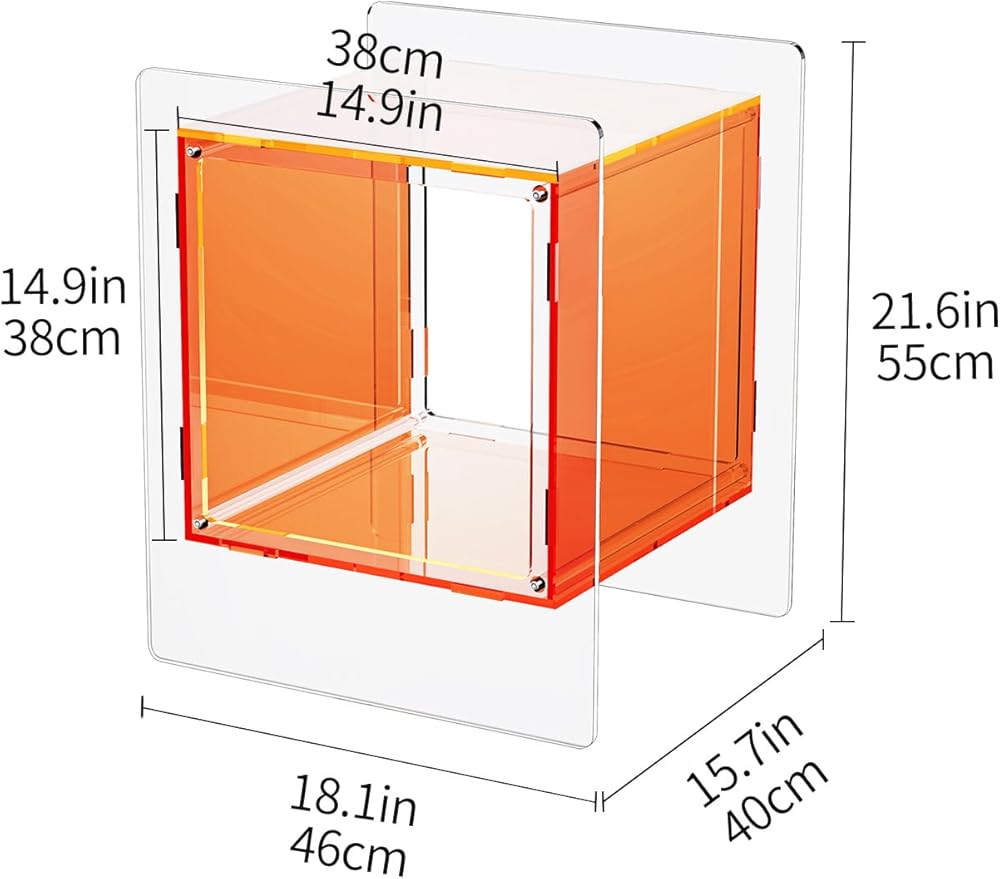 Acrylic Nightstand Colorful Bedside Table - Image 3