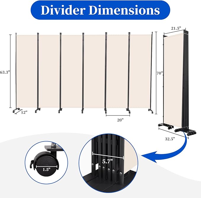 Room Divider 6FT Room Partition - Image 5