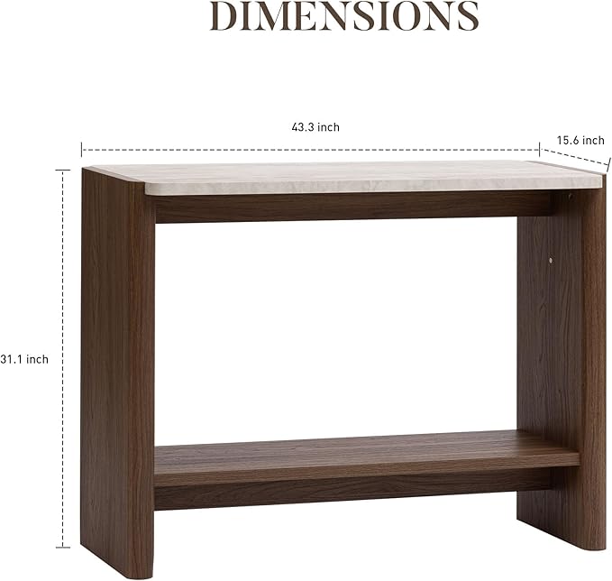 COSIEST 43.3" Farmhouse Console Table - Image 2