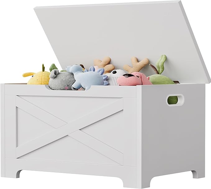 GarveeHome 23.6" Storage Chest, Wooden Storage Bench by GarveeHome