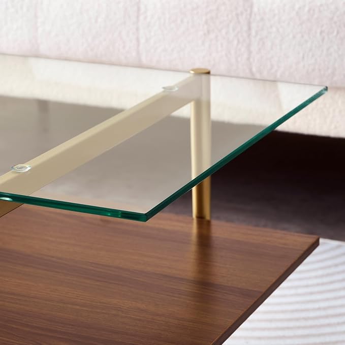 Rectangle Coffee Table, Mid-Century Modern Design, L41 W21 x H17, - Image 5