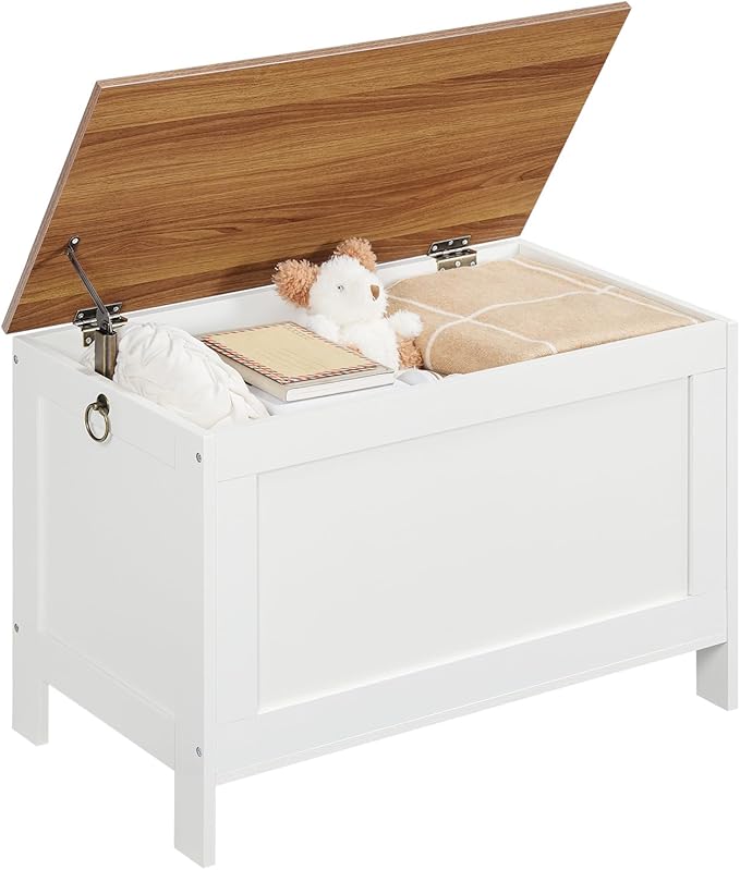 HOOBRO Toy Box, Retro Wooden Look Storage Chest - Image 8