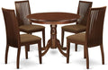 East West Furniture HLIP5-MAH-C 5 Piece Dinette Set by EastWestFurniture