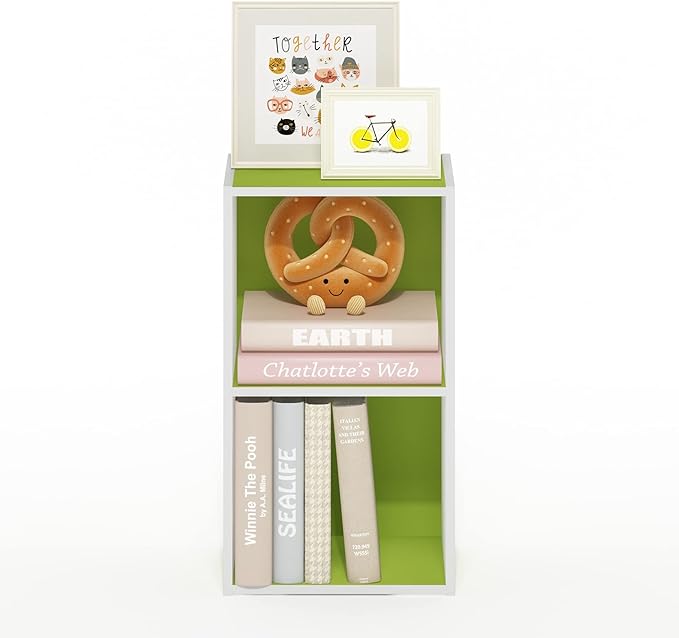 Furinno Luder Bookcase / Book / Storage, 2-Tier Cube - Image 4
