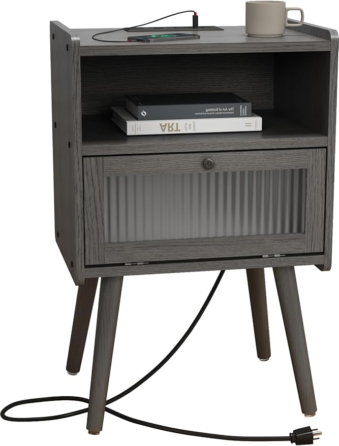 Mid Century Modern Nightstand by SOOWERY