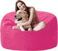3FT Bean Bag Chair with Ultra Soft Velvet Cover Bean Bag Sofa with Memory Foam by Unknown