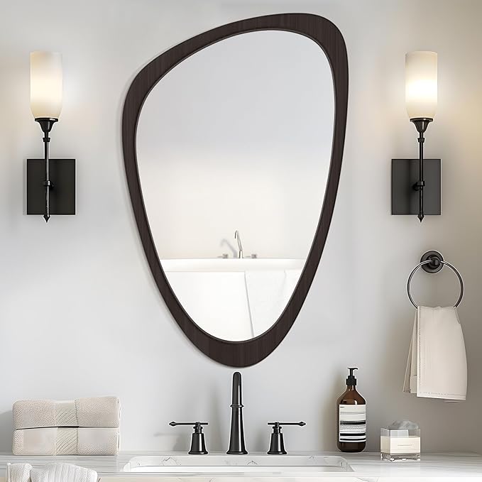 WallBeyond Asymmetrical Mirror, Irregular Wall Mirror, Wall Mirrors Decorative - Image 2