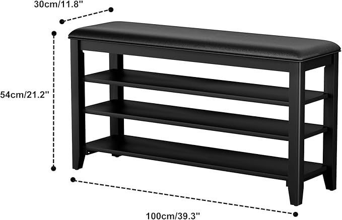 Shoe Rack Bench Entryway Storage - Image 2
