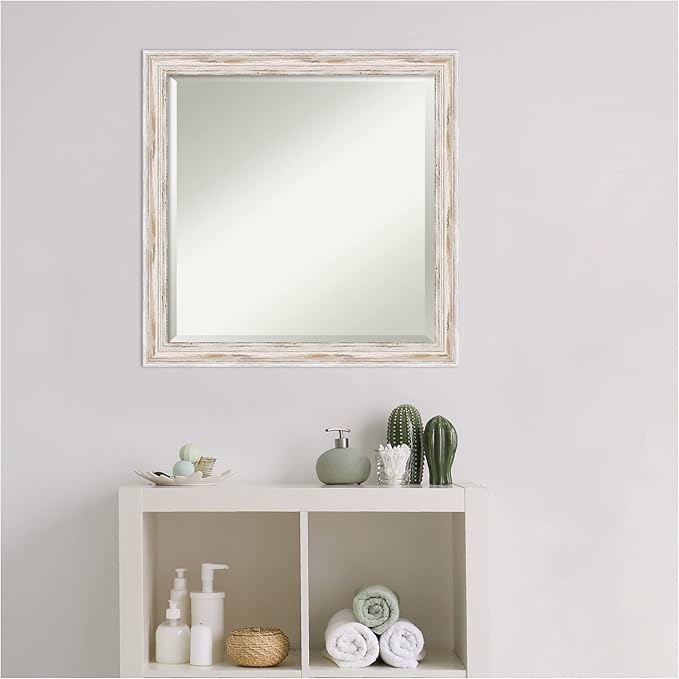 Amanti Art White Bathroom Mirror - Image 9