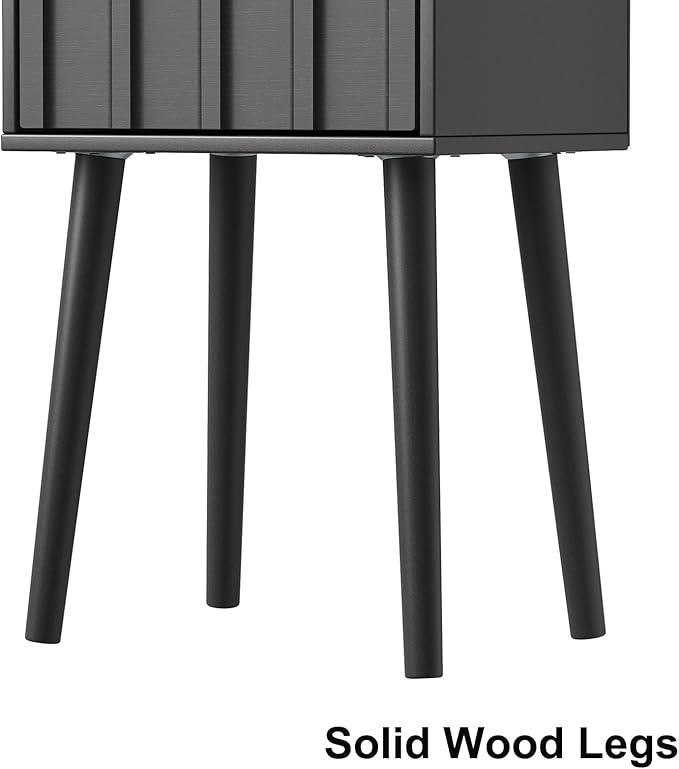 LAATOOREE Nightstand Set of 2, Small Bed Side Table - Image 8