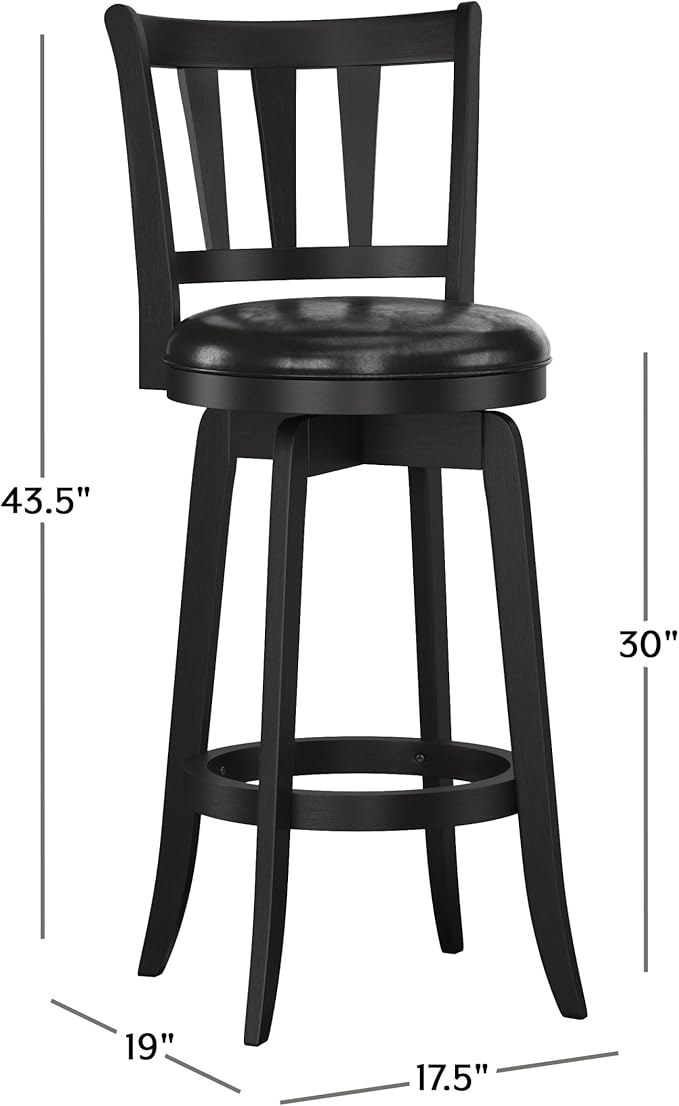 Hillsdale Presque Isle Wood Swivel Stool - Image 3