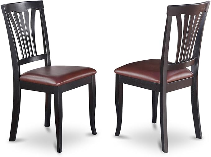 East West Furniture PLAV7-BCH-LC 7 Piece Dining Table Set Consist of an Oval - Image 6