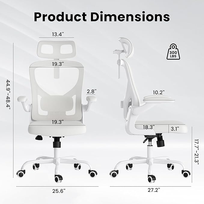 Ergonomic Office Chair, Comfy Home Office Chair High Back Computer Chair - Image 2