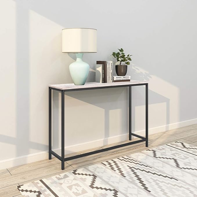 HOMERECOMMEND Sofa End Table Computer Desk Coffee Snack Console Tables - Image 2