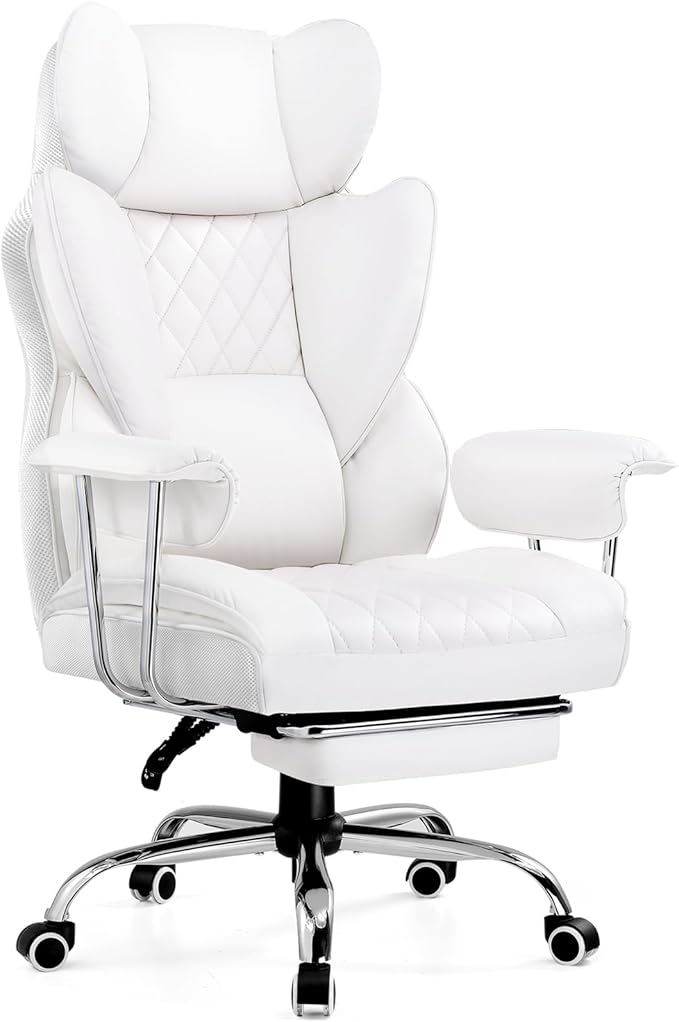 COMHOMA Big and Tall Office Chair, High Back Leather Gaming Chairs by ComHoma