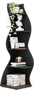 Tribesigns Corner Shelf, Modern 5-Tier Wall Corner Bookshelf, Stylish Corner by Tribesigns