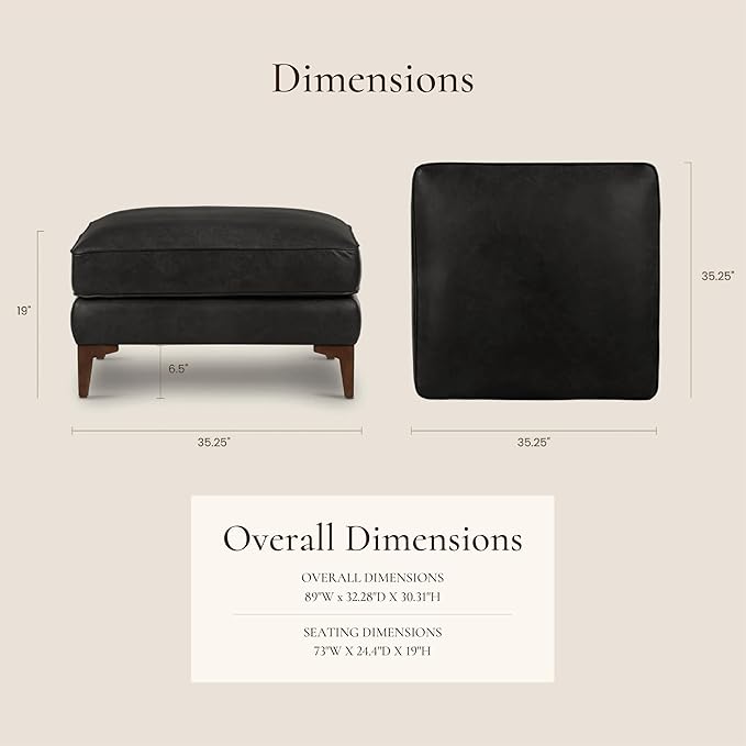 POLY & BARK Essex Ottoman - Image 3