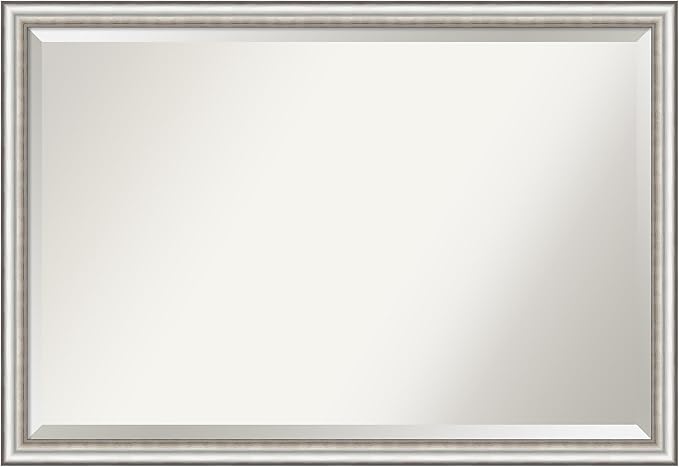 Amanti Art Silver Bathroom Mirror by AmantiArt