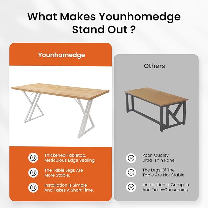 70.9Inch Office Desk, Executive Office Desk，Modern Industrial Style, Z-Shaped - Image 4