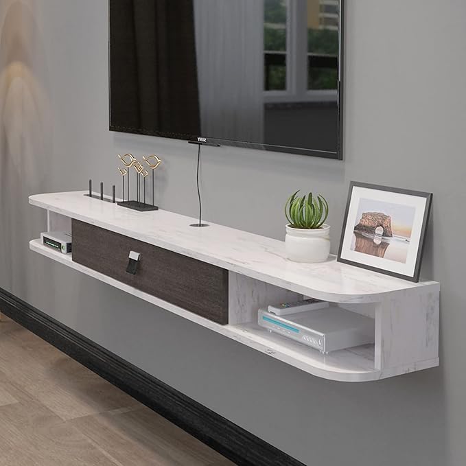 Pmnianhua Floating TV Console, Floating TV Cabinet, Modern Floating TV Stand - Image 3