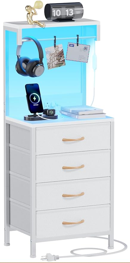 Furnulem Nightstand, Bedside Table by Furnulem