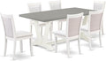 East West Furniture V097MZ001-7 7 Piece Kitchen Table Set Consist of a by EastWestFurniture