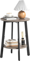 Side Table, Small Round End Table by Unknown