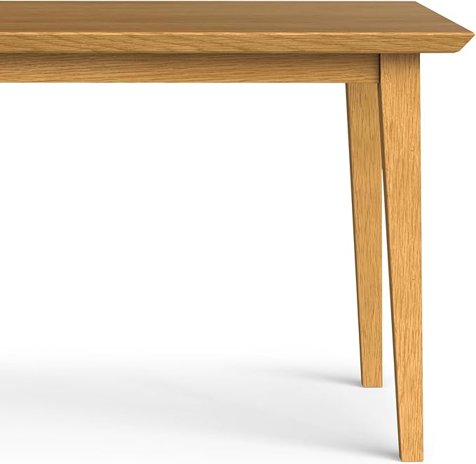 SIMPLIHOME Colby Dining Table, Solid Wood Oak Veneer in Oak, 60 x 36 inches - Image 10