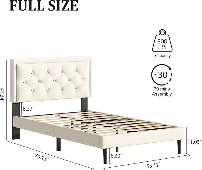 Full Size Platform Bed Frame - Image 2