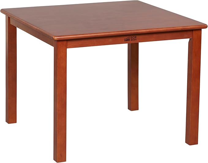 ECR4Kids 30in Square Hardwood Table by ECR4Kids
