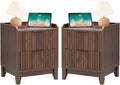 Wnutrees Fluted Nightstand by Wnutrees