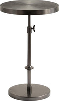 Kate and Laurel Engles Traditional Adjustable-Height Pedestal Side Table by KateandLaurel