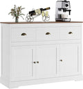 Keyluv Buffet Cabinet Storage Kitchen Sideboard Farmhouse Buffet Server Bar by KeyluvHome