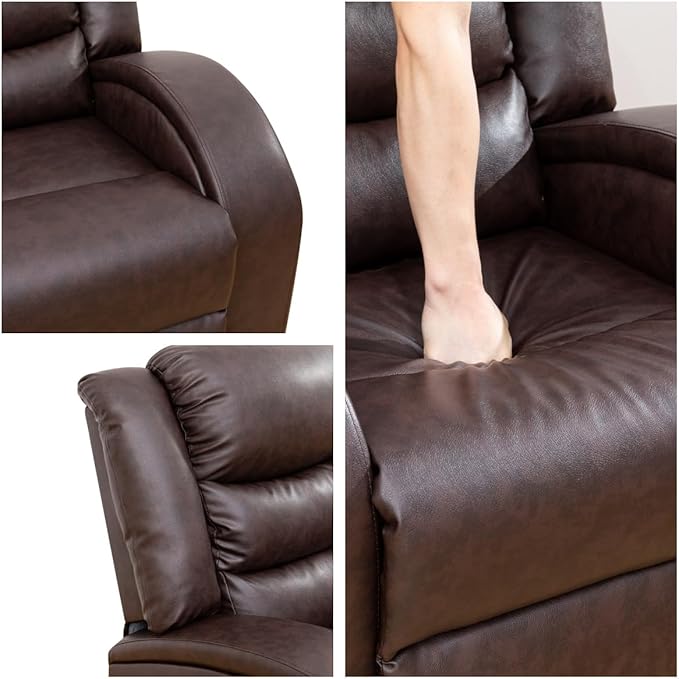 Leather Recliner Chair, Recliner Home Theater Seating, Electric Reclining Chair - Image 5