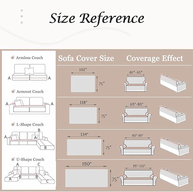 Couch Cover for Dogs Washable Sofa Cover, Sectional Couch Covers, Sofa Covers - Image 7