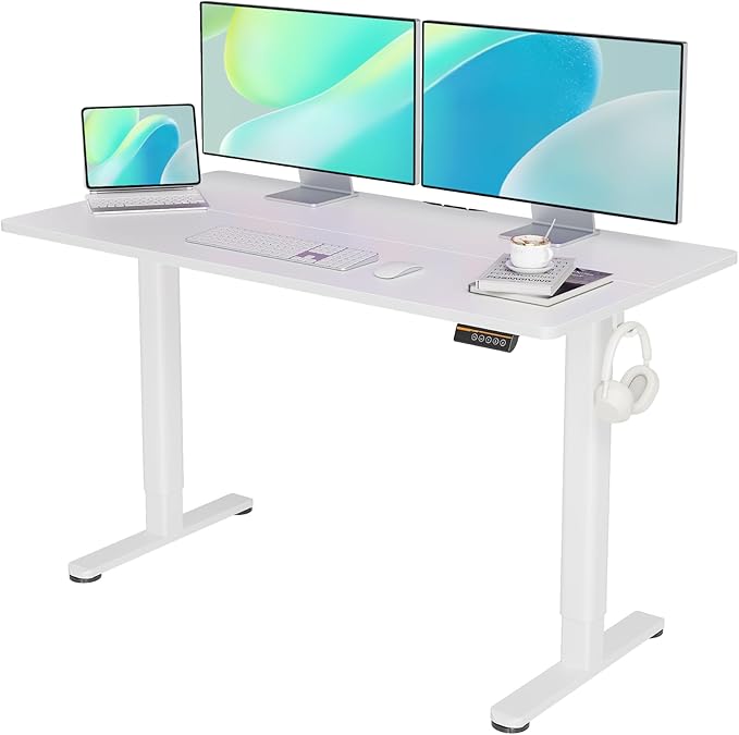 YDN Electric Standing Desk, Adjustable Height Desk 55x24 Inchs Stand up Desk by YDN